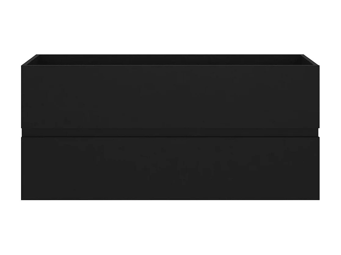 Armário lavatório c/ lavatório embutido derivados madeira preto