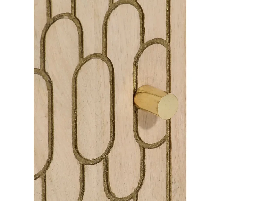 Armoire de salle de bain 38x33x58 cm bois massif de manguier