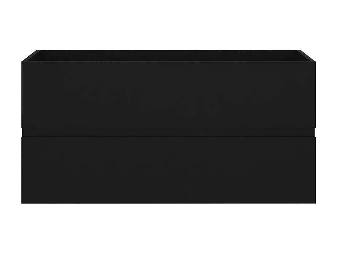 Mueble con lavabo madera de ingeniería negro