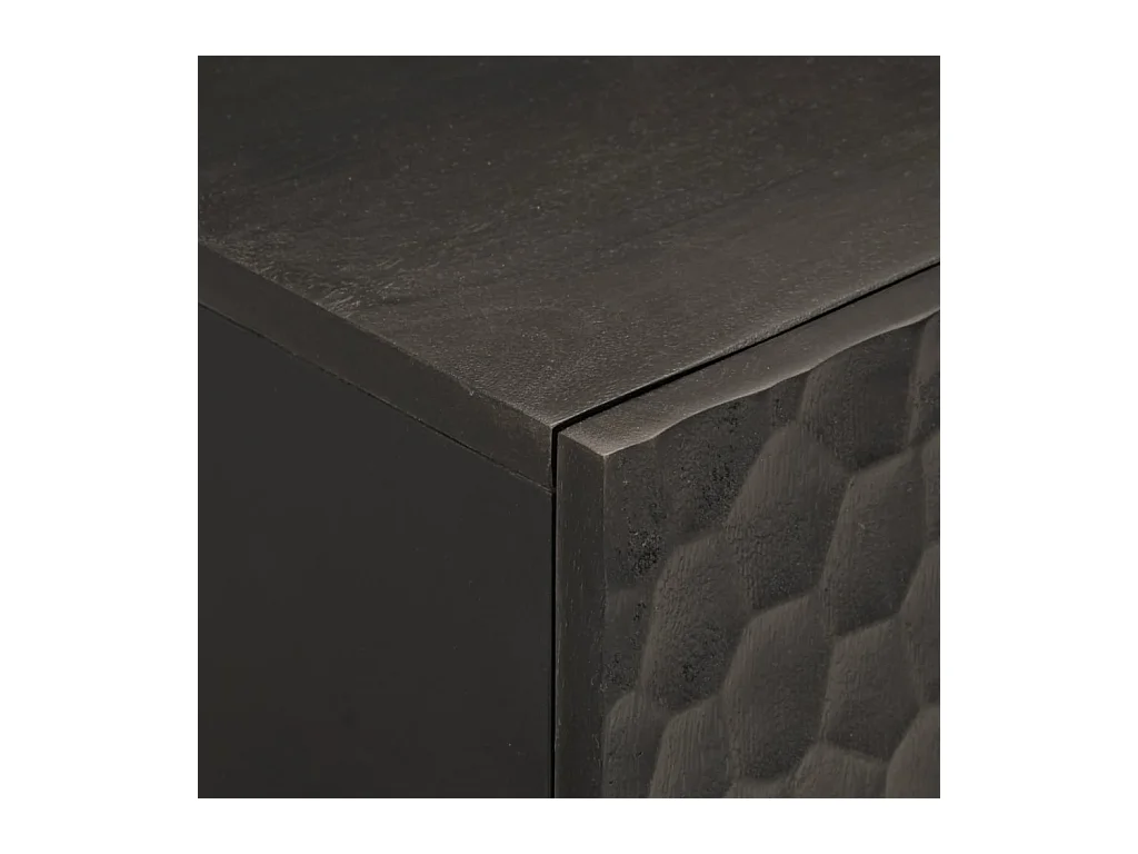 Armário de parede para WC 38x33x48 cm mangueira maciça preto