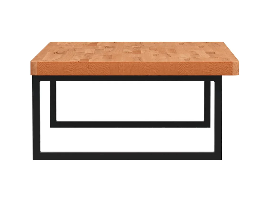 Ripiano a Parete per Lavabo in Acciaio e Massello di Faggio