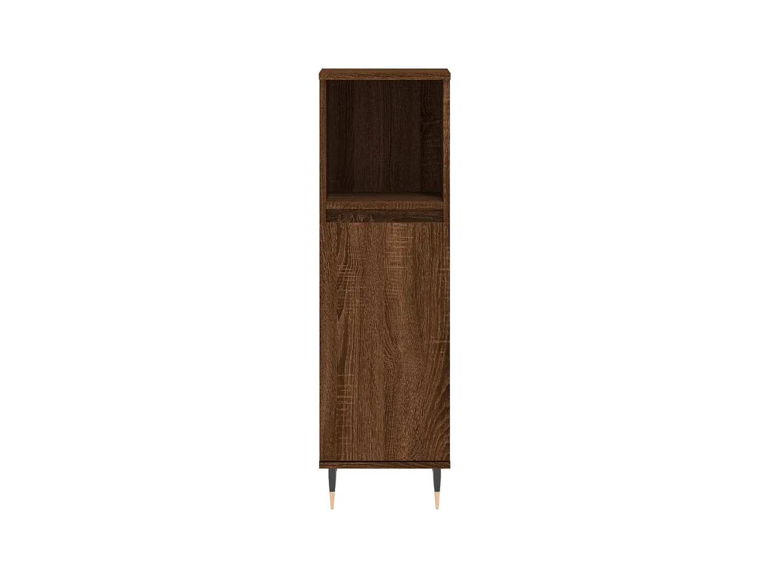 Armoire de bain chêne marron 30x30x100 cm bois d'ingénierie