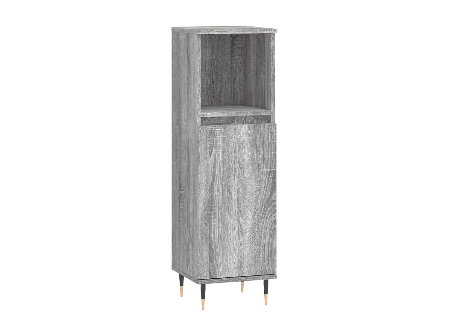 Armoire salle de bain sonoma gris 30x30x100 cm