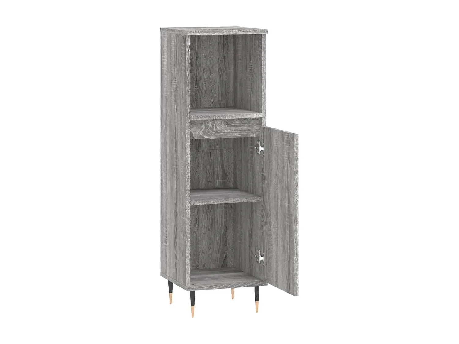 Armoire salle de bain sonoma gris 30x30x100 cm