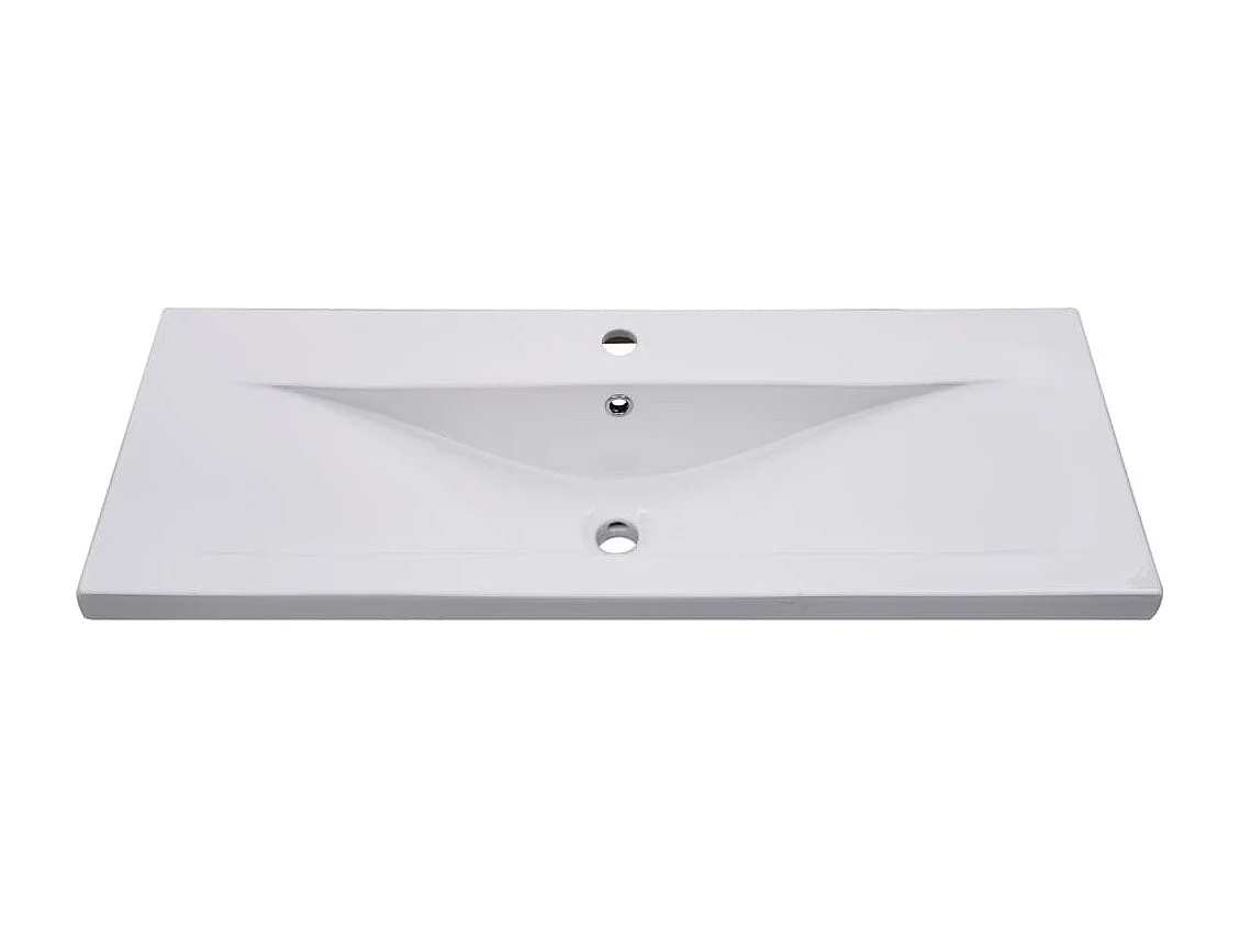 Mobile con Lavabo Integrato Bianco in Legno Multistrato