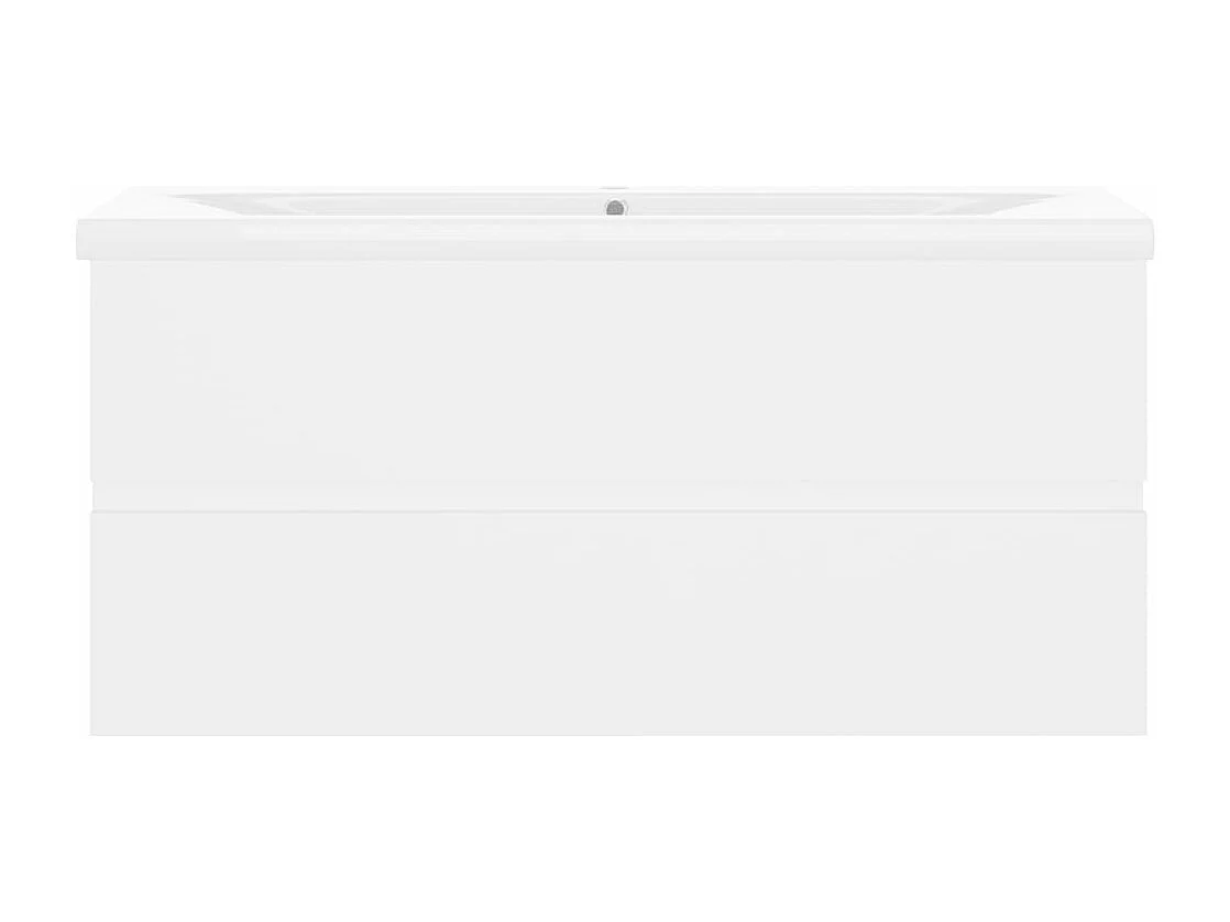 Mobile con Lavabo Integrato Bianco in Legno Multistrato