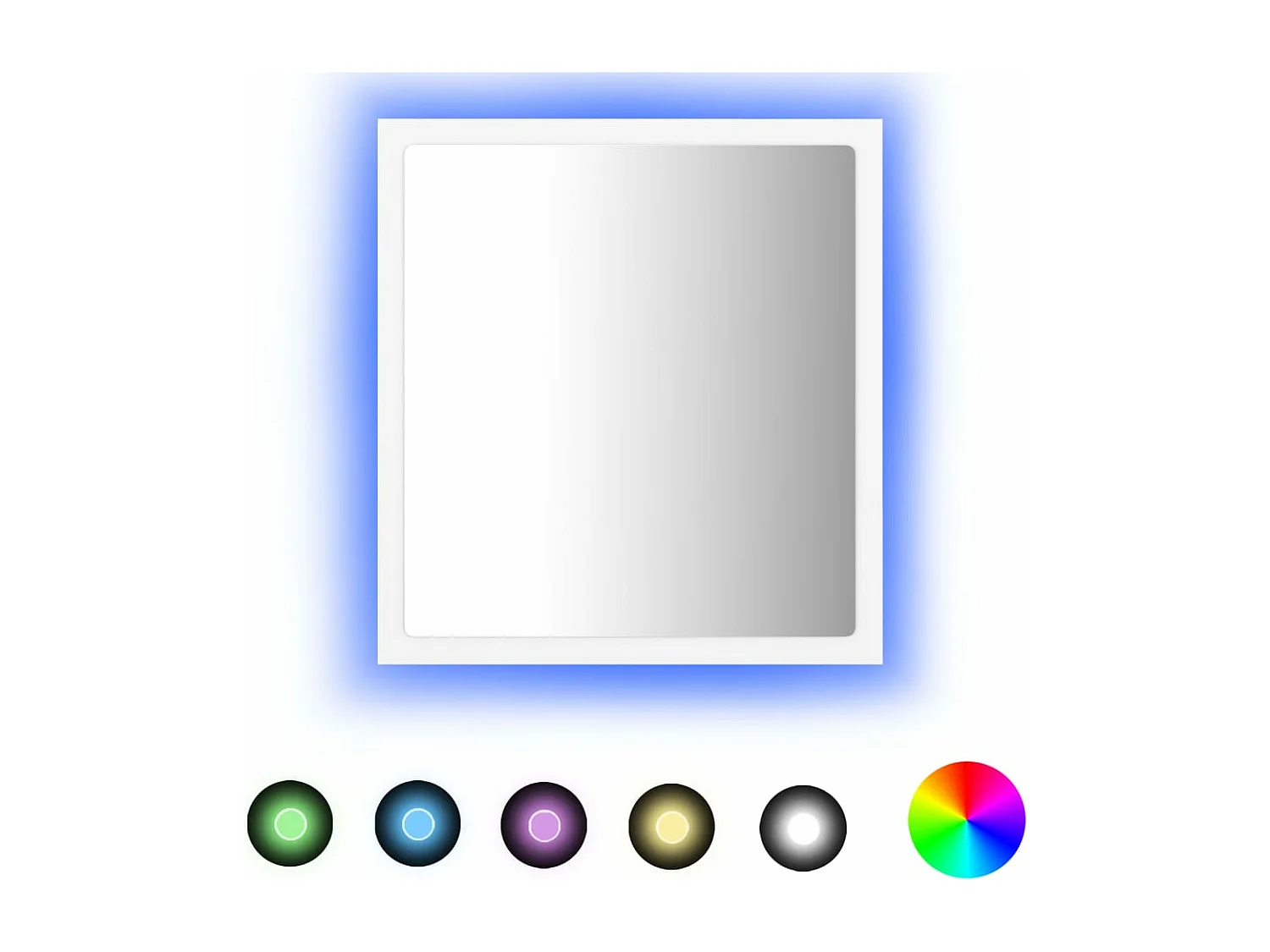 Badkamerspiegel LED 40x8,5x37 cm acryl wit