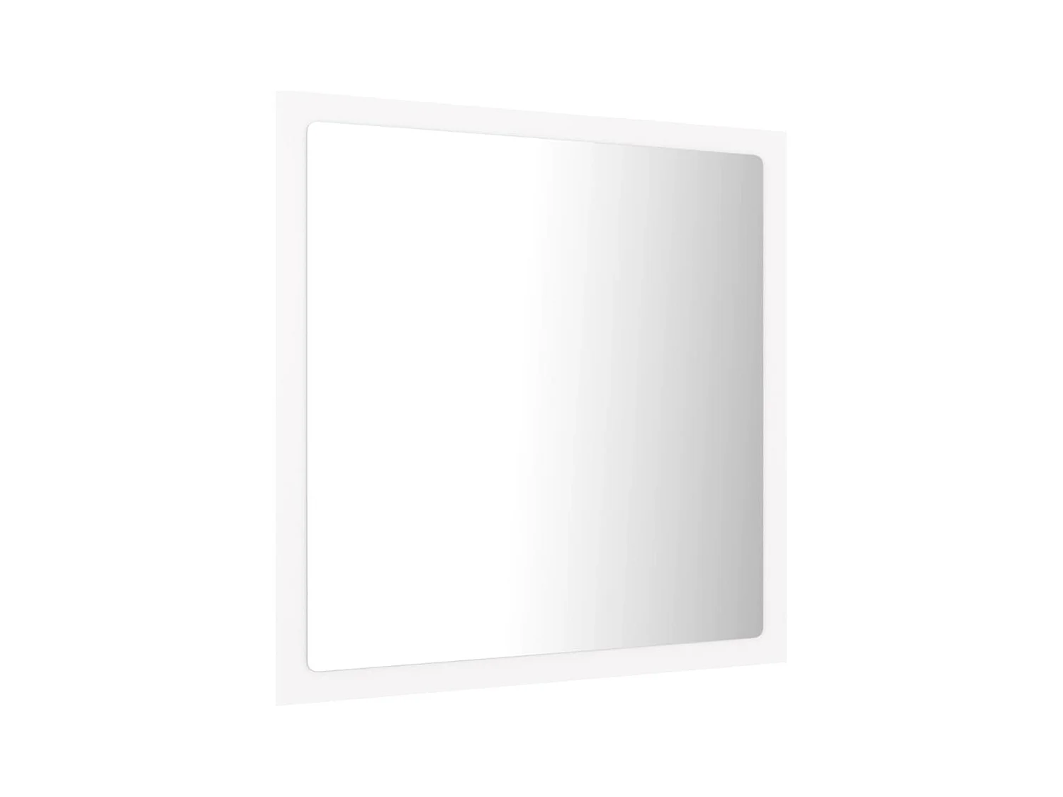 Miroir à LED de salle de bain Blanc 40x8,5x37 cm Acrylique