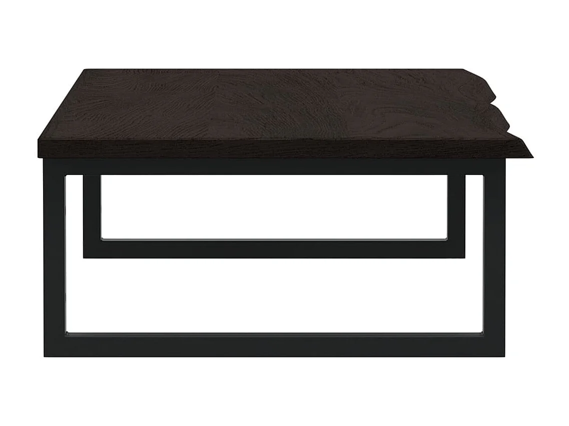 Étagère de vasque murale acier et bois de chêne massif