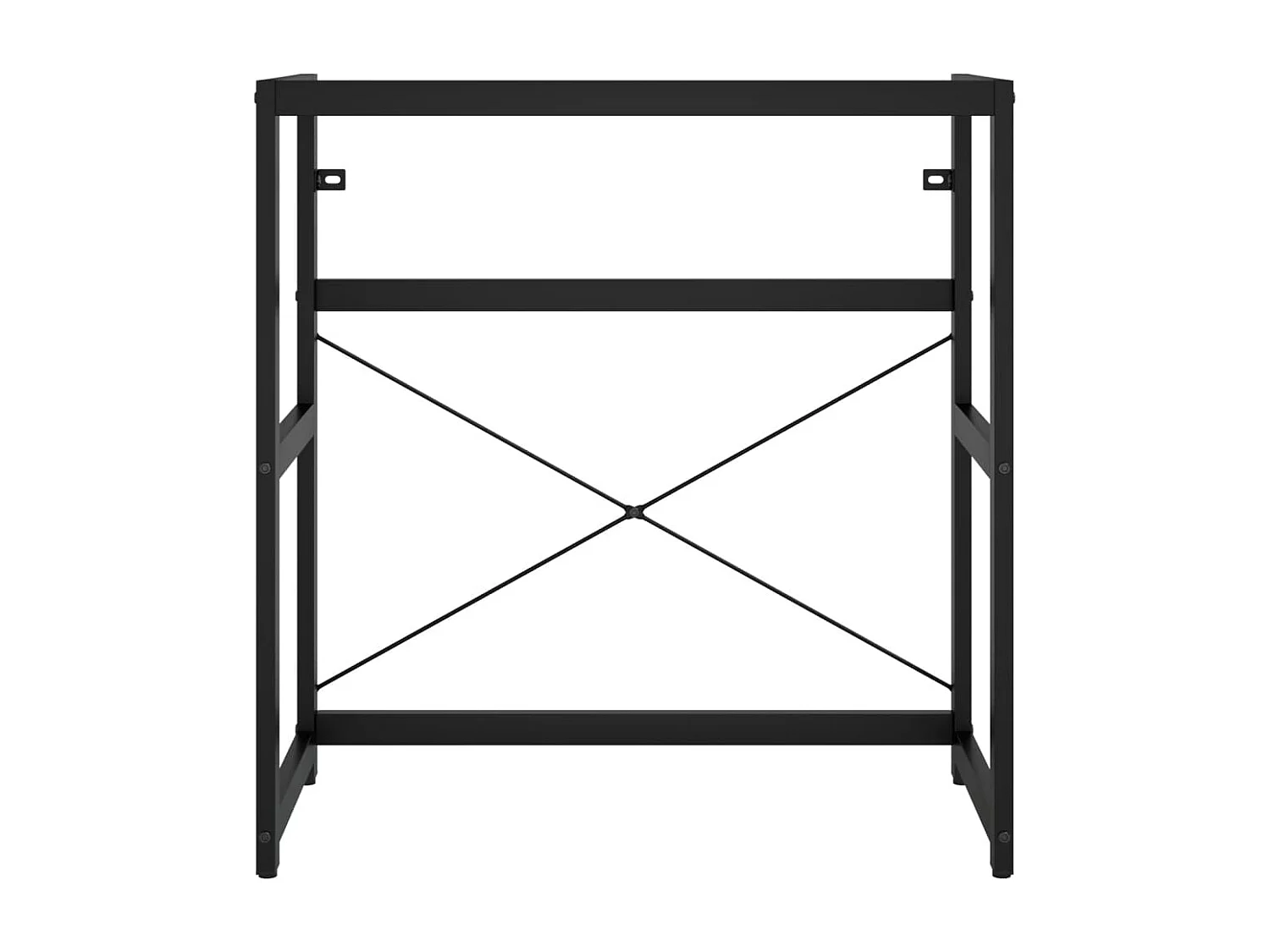 Wastafelframe 79x38x83 cm ijzer zwart