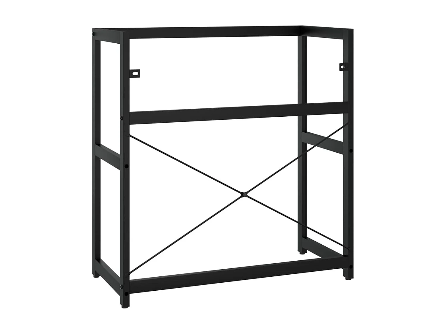 Wastafelframe 79x38x83 cm ijzer zwart
