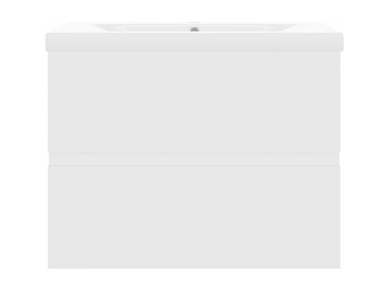 Armoire d'évier avec lavabo intégré Blanc Bois d'ingénierie