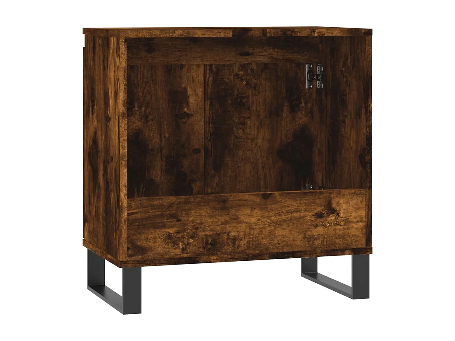 Armadietto Bagno Rovere Fumo 58x33x60 cm in Legno Multistrato