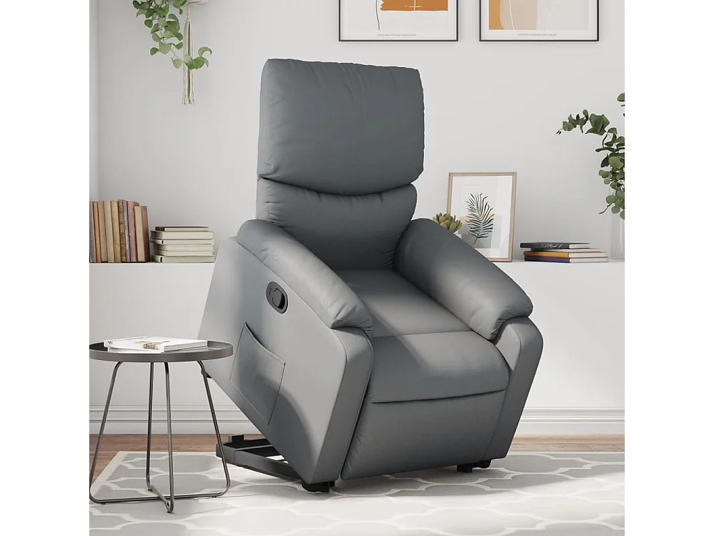 Fauteuil inclinable Gris Similicuir