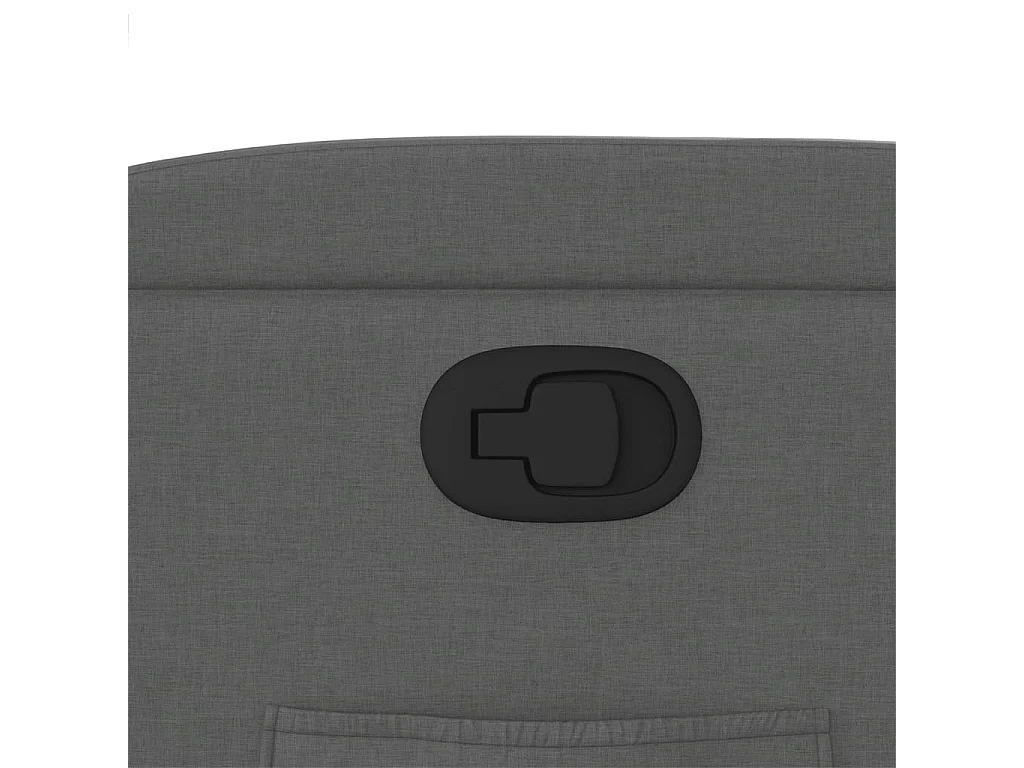 Poltrona Alzapersona Reclinabile Grigio Scuro in Tessuto