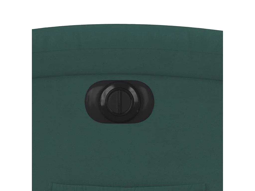 Fauteuil inclinable électrique vert foncé velours