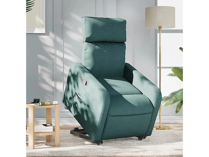 Fauteuil inclinable vert foncé tissu