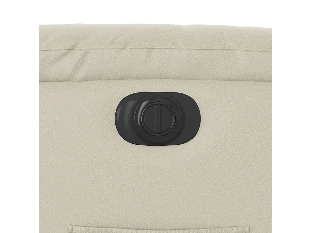 Fauteuil inclinable électrique Crème Similicuir
