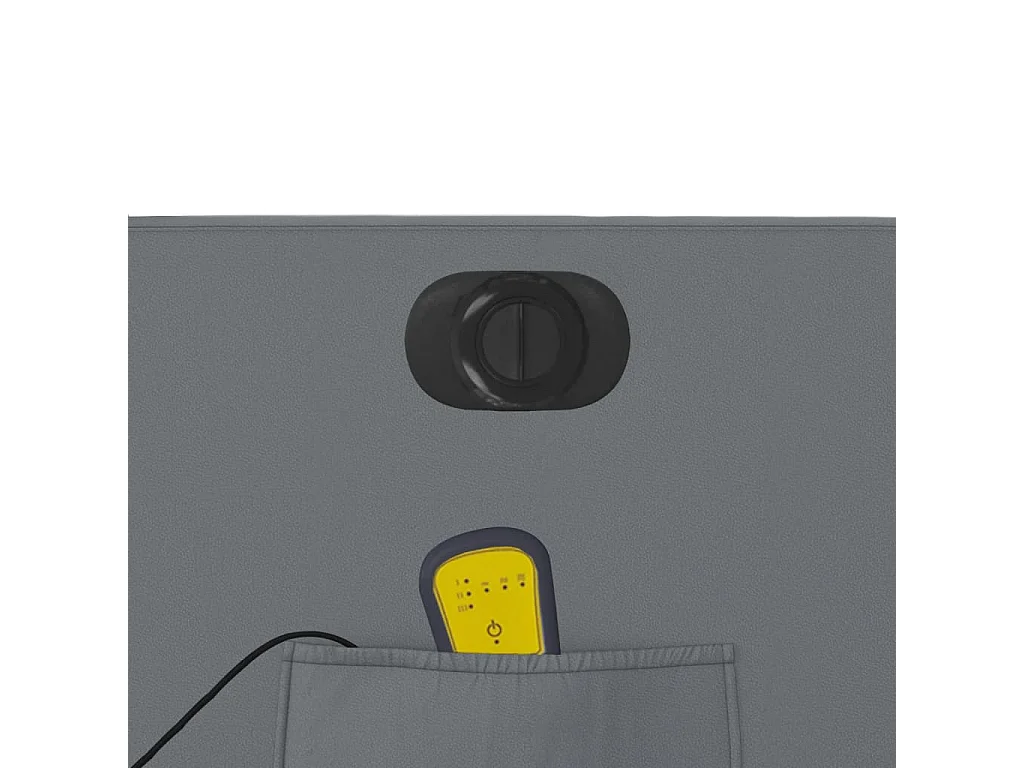 Poltrona Alzapersona Elettrica Reclinabile Grigio in Similpelle