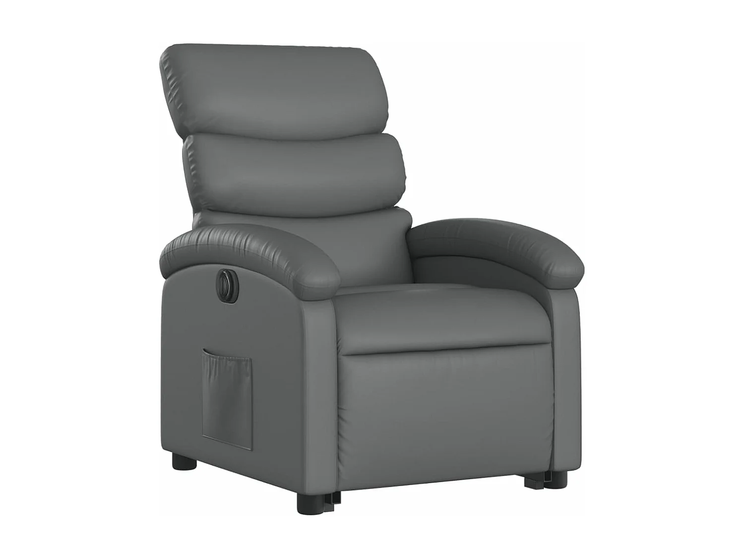 Fauteuil inclinable électrique gris similicuir