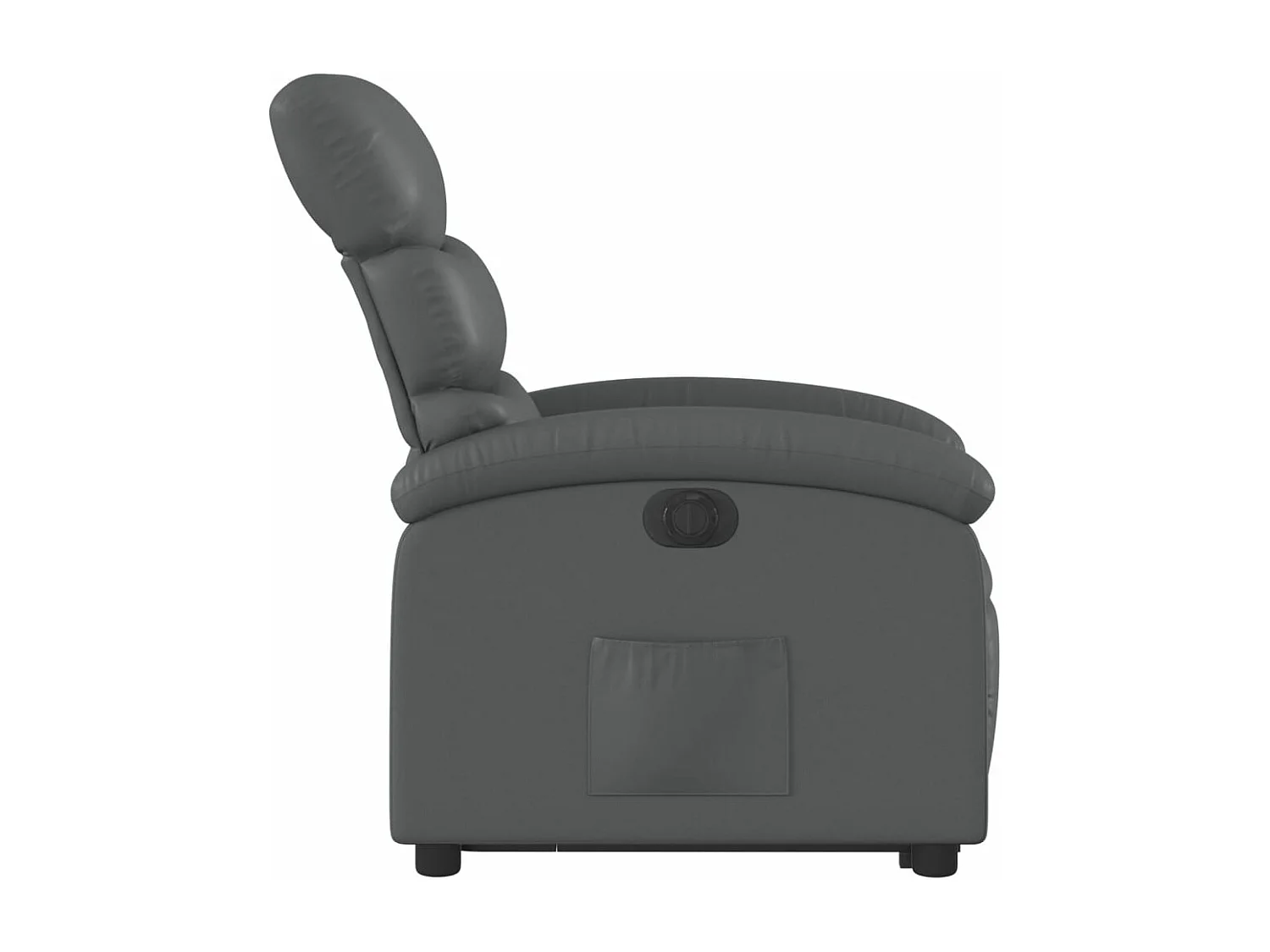 Fauteuil inclinable électrique gris similicuir