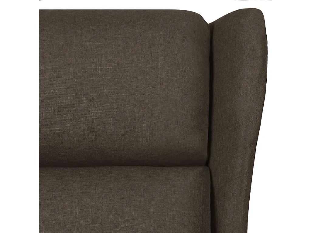 Fauteuil inclinable Marron foncé Tissu