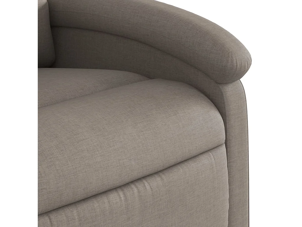 Fauteuil inclinable électrique taupe tissu