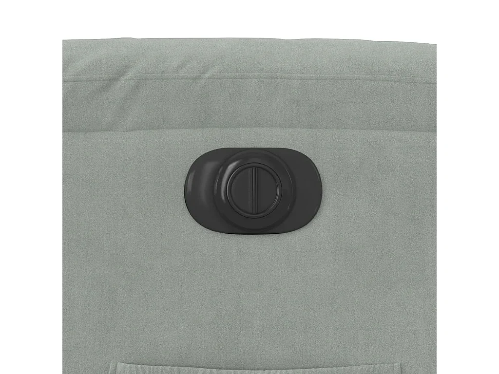 Fauteuil inclinable électrique gris clair velours