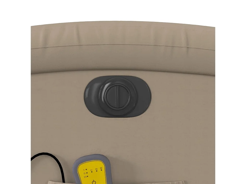 Fauteuil de massage inclinable électrique cappuccino similicuir