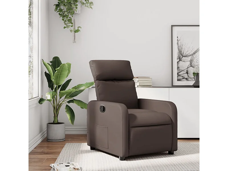 Fauteuil inclinable Marron Similicuir