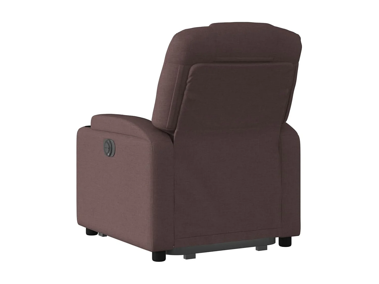 Fauteuil inclinable électrique marron foncé tissu