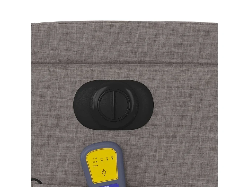 Poltrona Massaggiante Reclinabile Elettrica Tortora in Tessuto