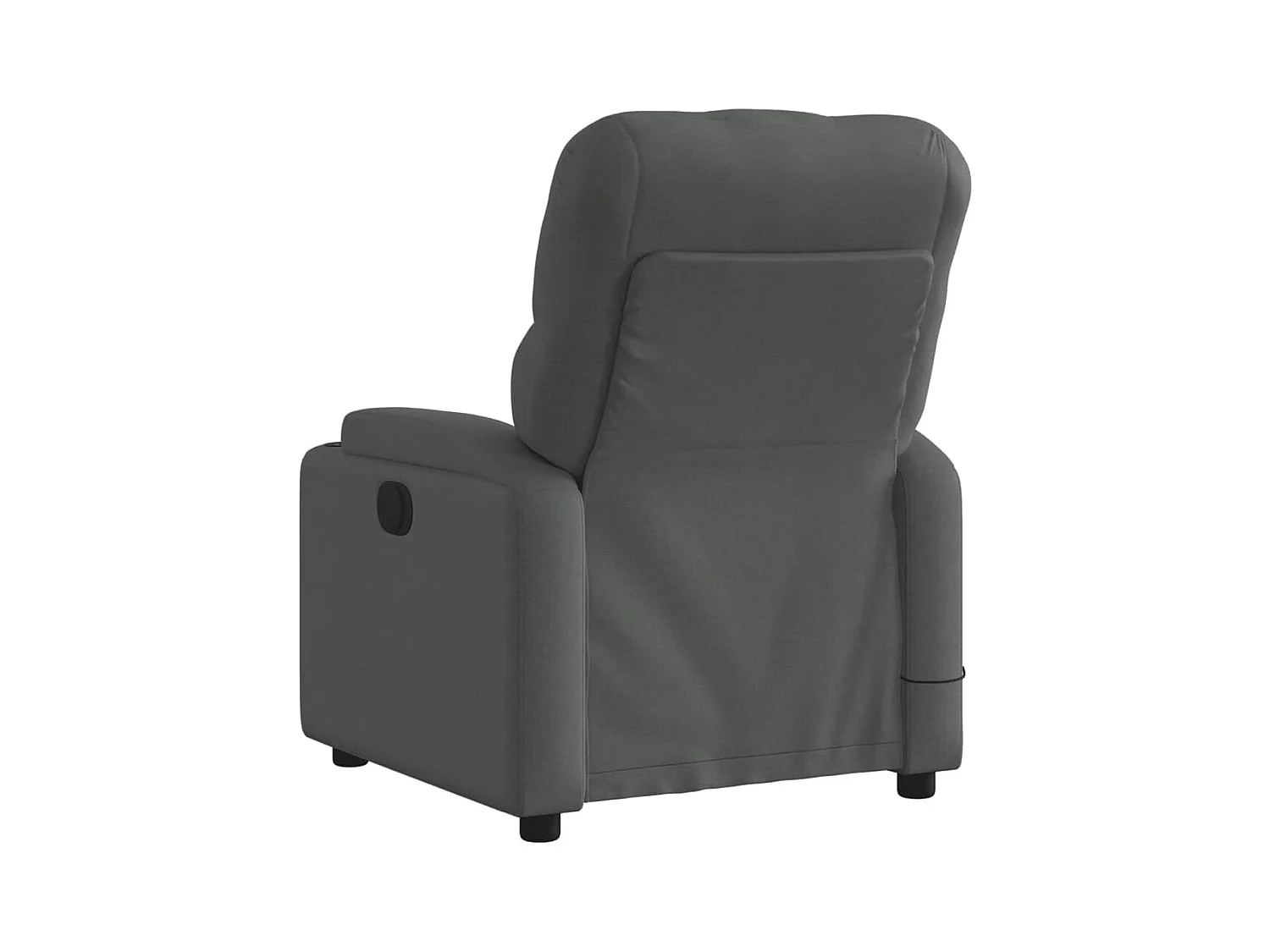 Massagestoel elektrisch verstelbaar stof donkergrijs