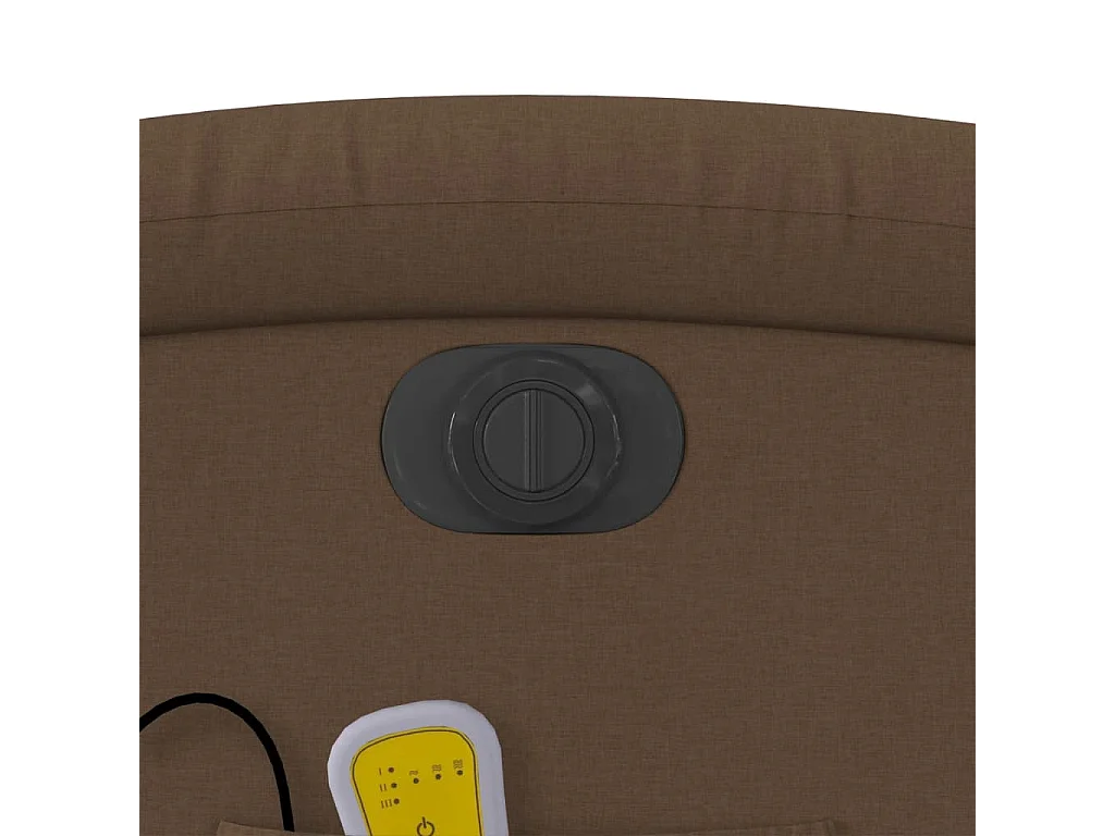 Poltrona Alzapersona Massaggiante Elettrica Marrone Tessuto