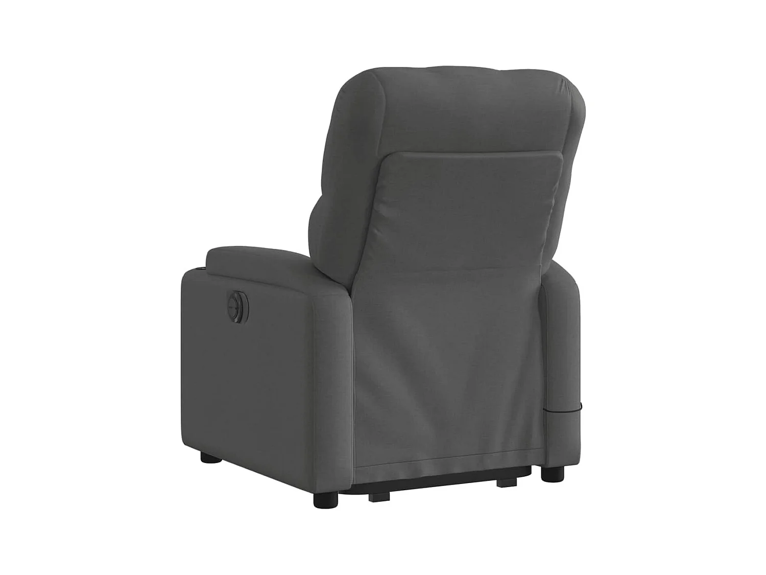 Fauteuil de massage inclinable Gris foncé Tissu