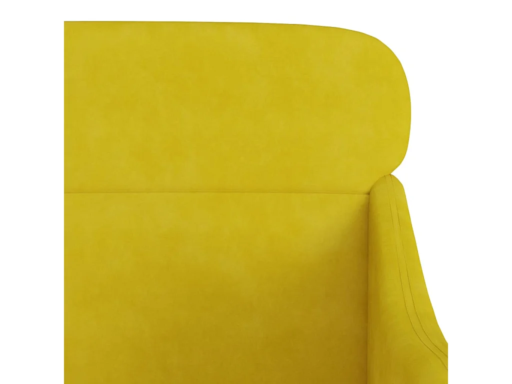 Cadeira c/ apoio de braços 63x76x80 cm veludo amarelo