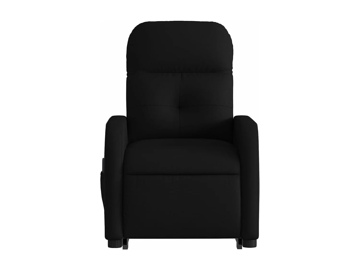 Sillón reclinable de masaje elevable tela negro