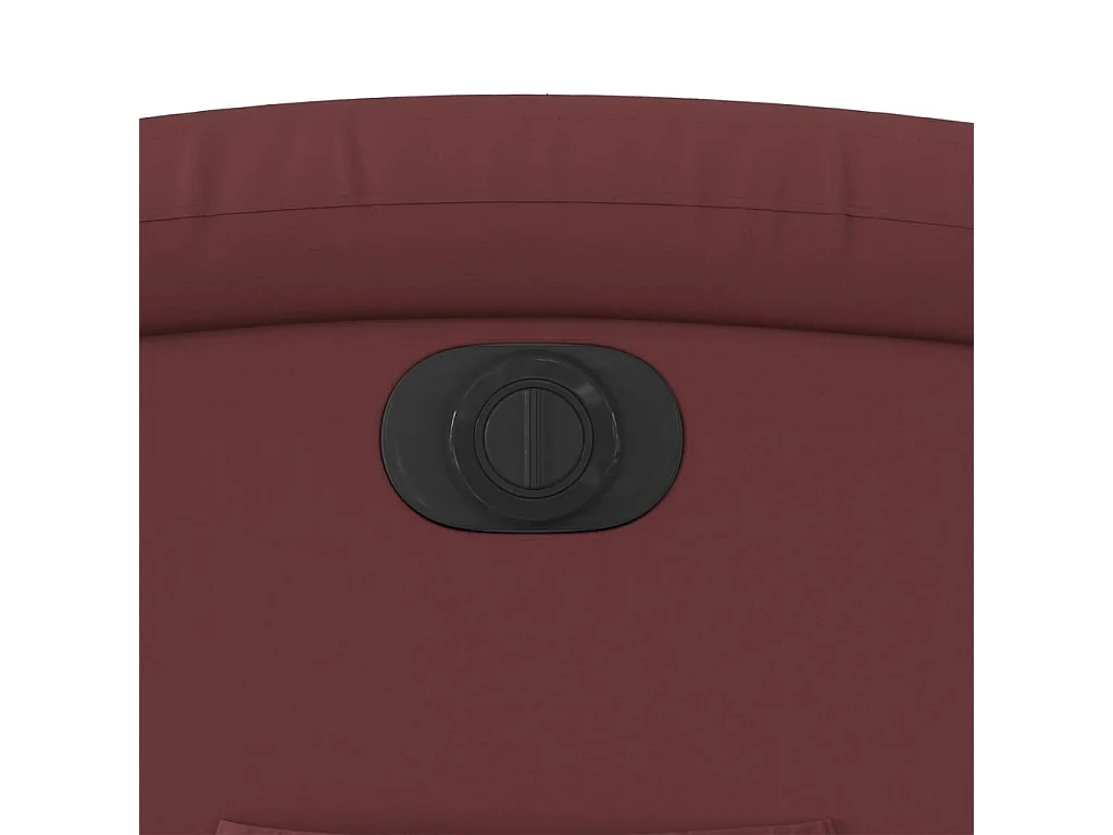 Sillón elevable eléctrico cuero artificial rojo tinto