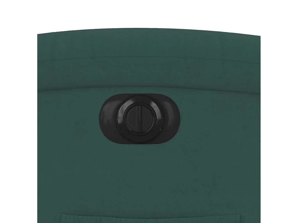 Fauteuil inclinable électrique vert foncé velours