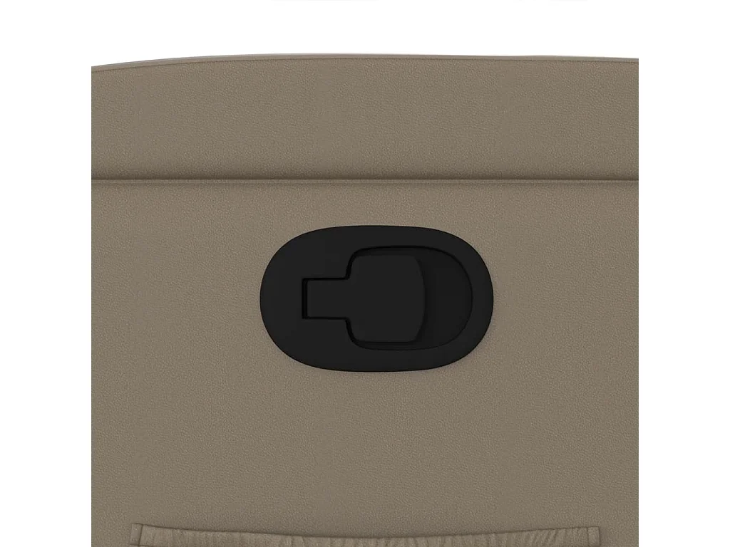 Sillón reclinable elevable cuero artificial color capuchino