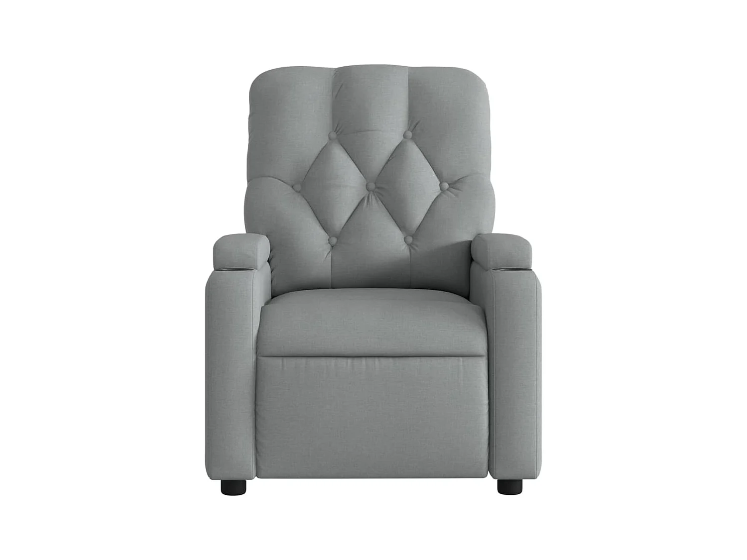 Fauteuil inclinable électrique Gris clair Tissu
