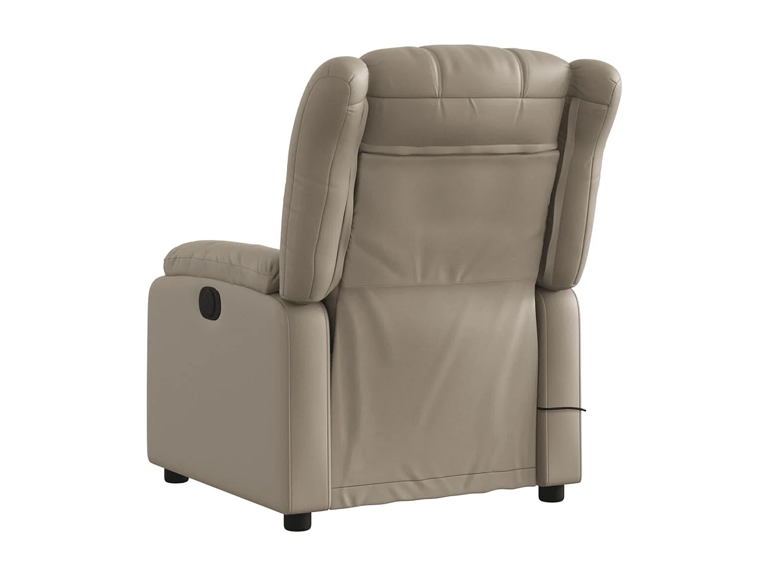 Fauteuil de massage inclinable électrique cappuccino similicuir