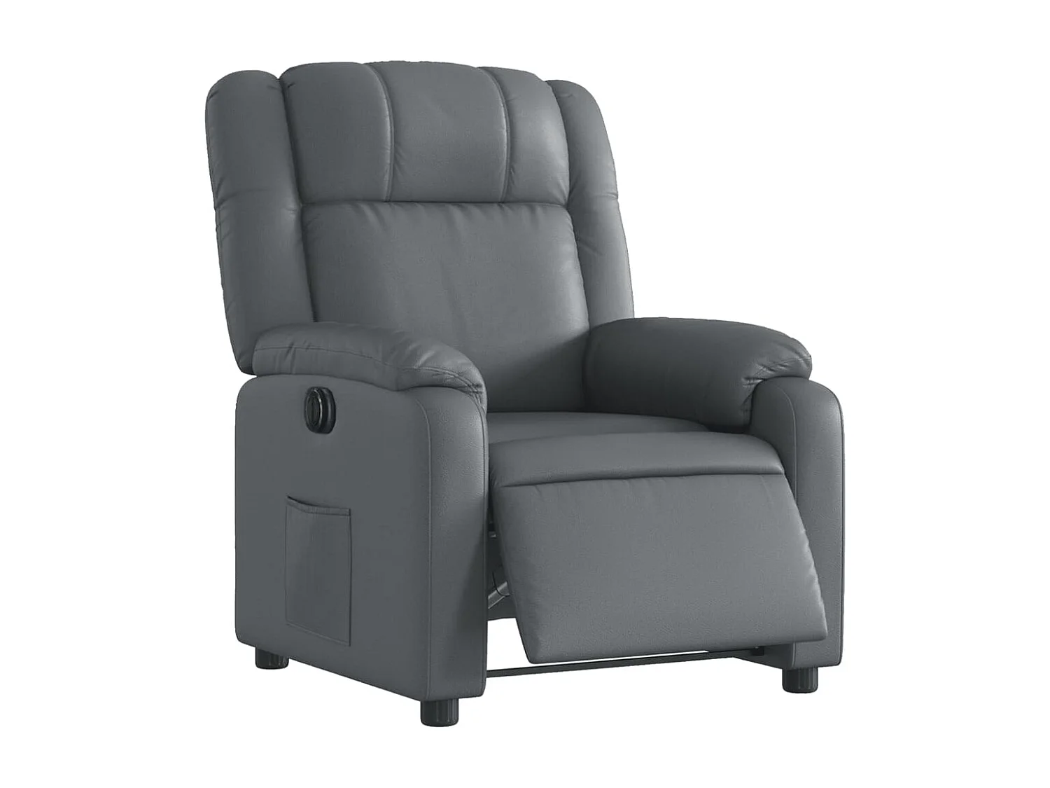 Fauteuil inclinable électrique Gris Similicuir