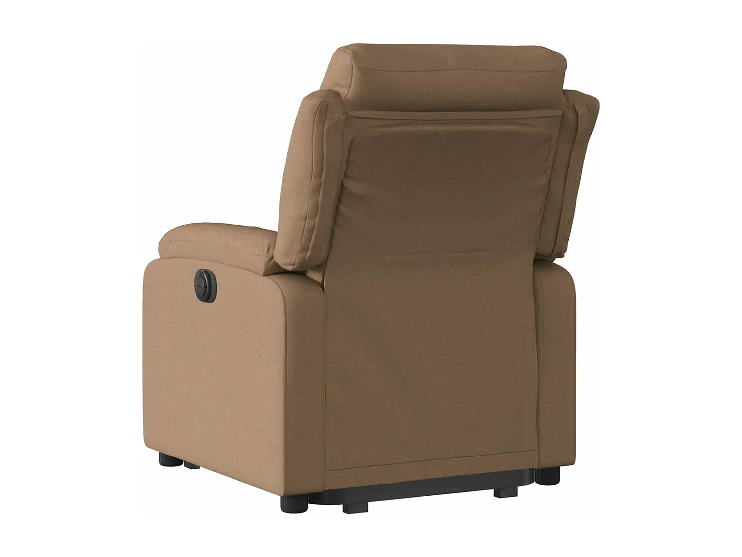 Fauteuil inclinable électrique marron tissu