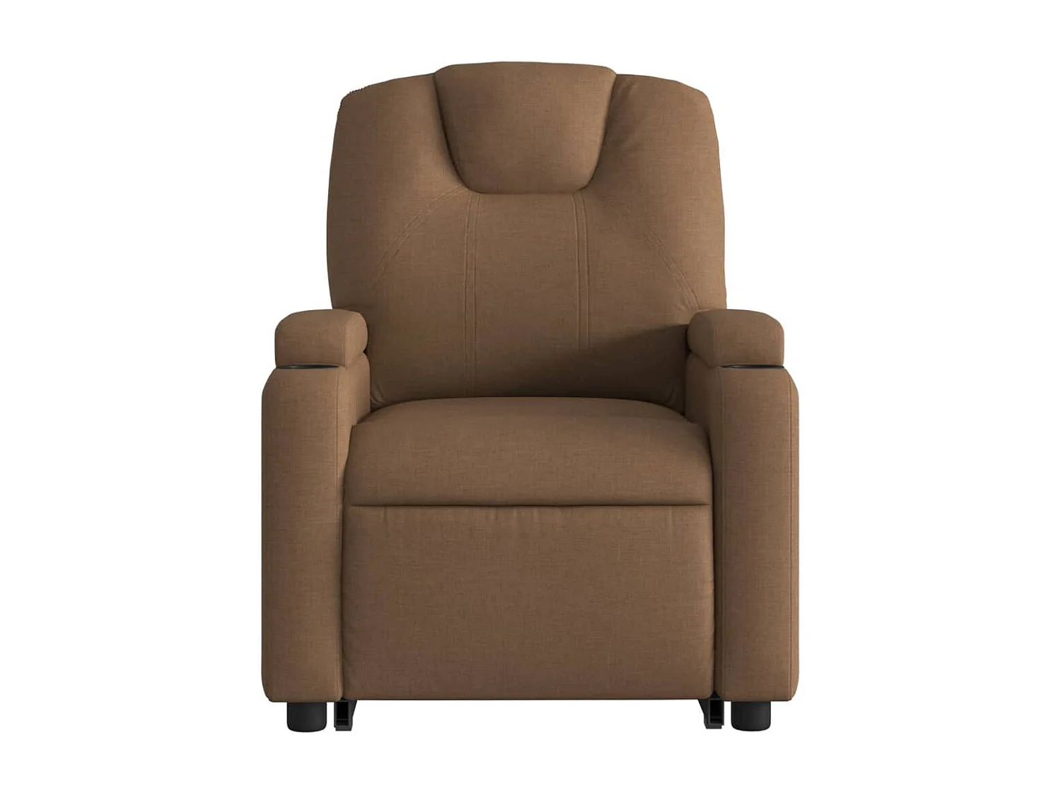 Fauteuil inclinable de massage électrique Marron Tissu