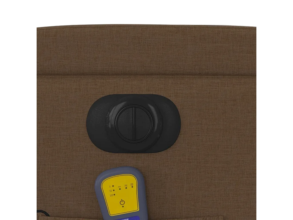 Fauteuil inclinable de massage électrique Marron Tissu