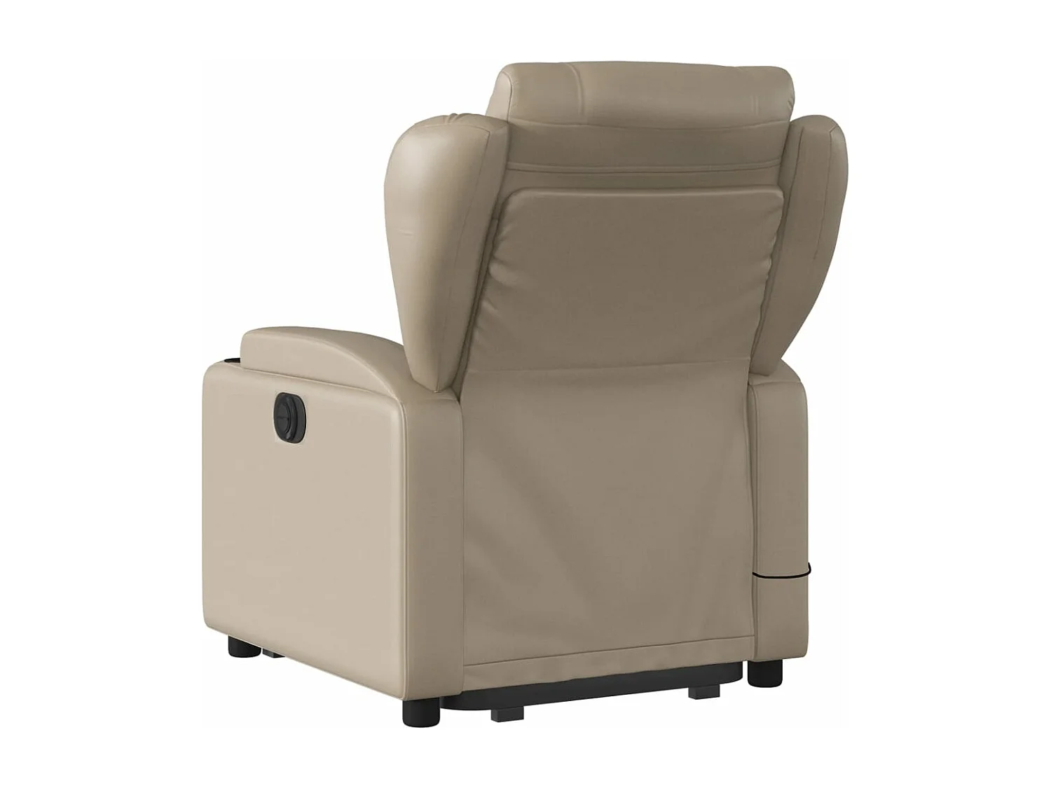 Sillón reclinable de masaje eléctrico cuero sintético capuchino