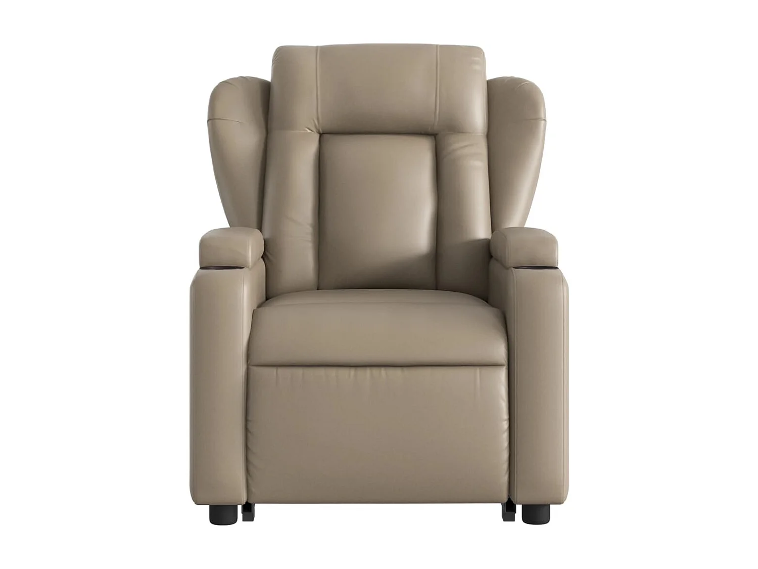 Fauteuil inclinable de massage électrique cappuccino similicuir
