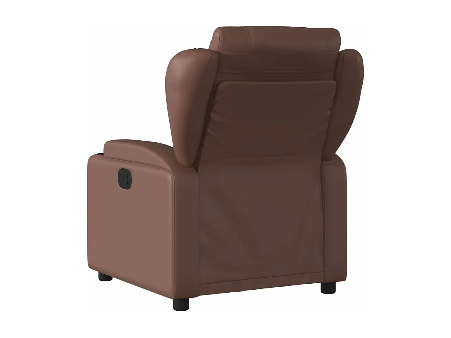 Fauteuil de massage inclinable électrique marron similicuir