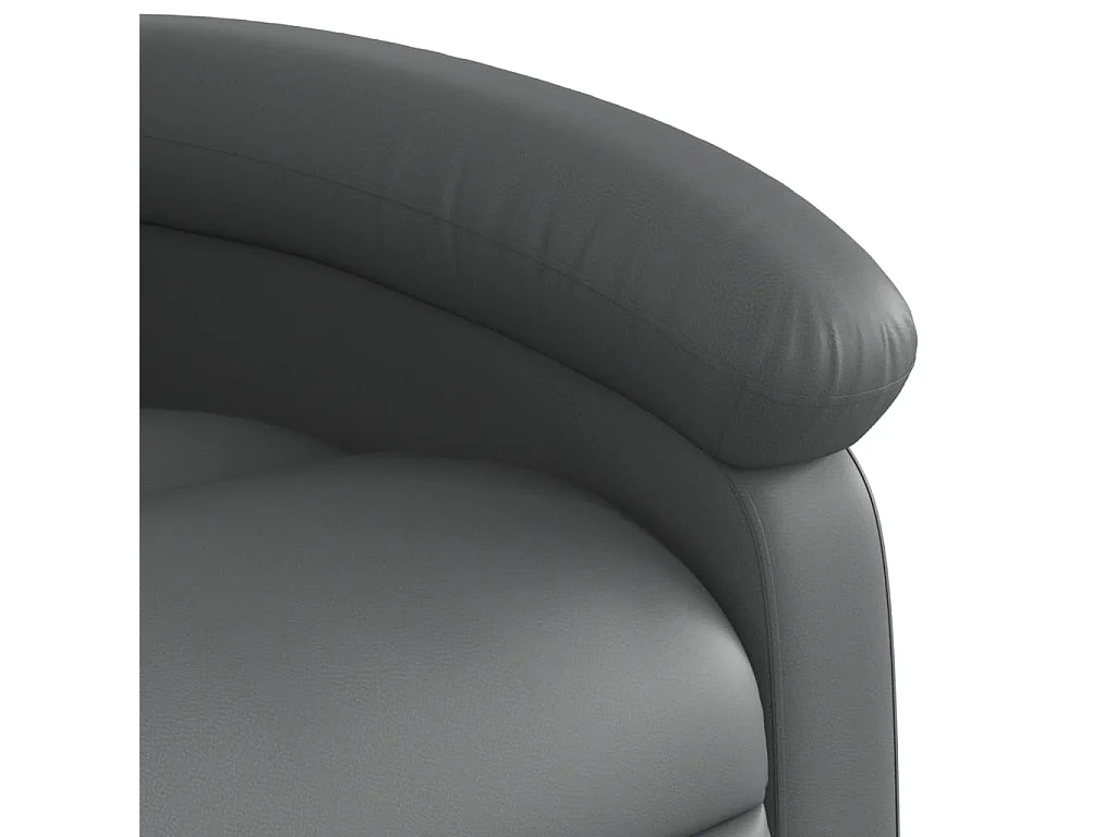 Fauteuil inclinable de massage électrique gris similicuir